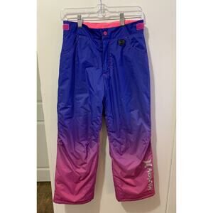 Hurley Snow Pants Youth Medium Ombré Purple Pink Snowboard‎ Outdoor Ski